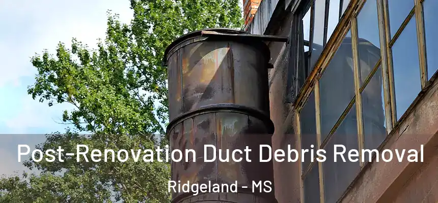 Post-Renovation Duct Debris Removal Ridgeland - MS